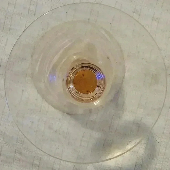 Vintage Morgantown Glass Pink Waterfall Goblet - Set of 2 Art Glass - Picture 3 of 6